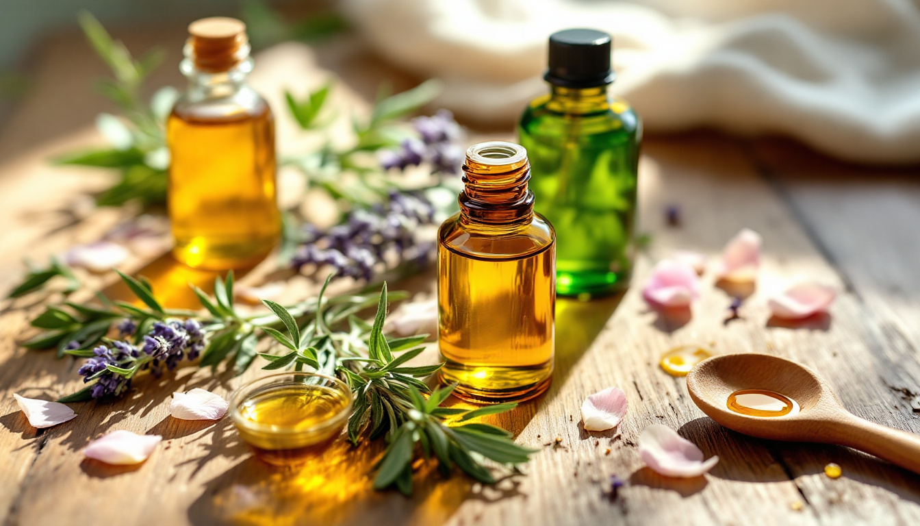 Huiles essentielles pour les soins des cheveux et du cuir chevelu